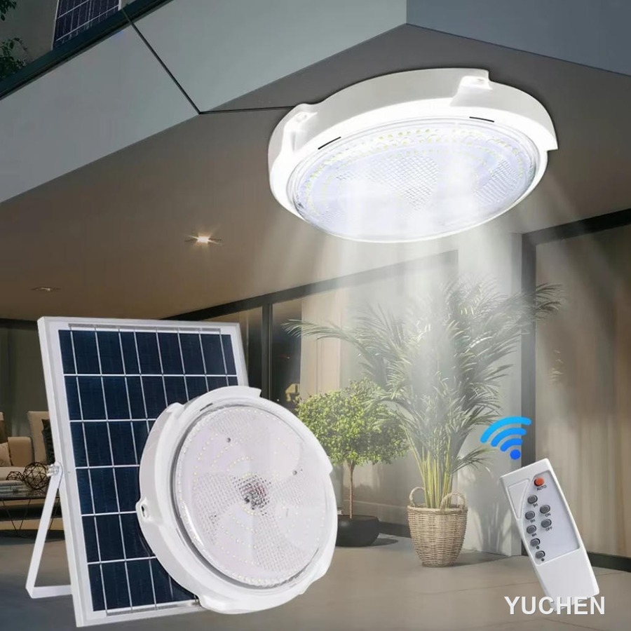 Mounted under the eave with remote control